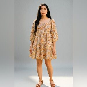 H&M Airy Multicolor Floral Dress
